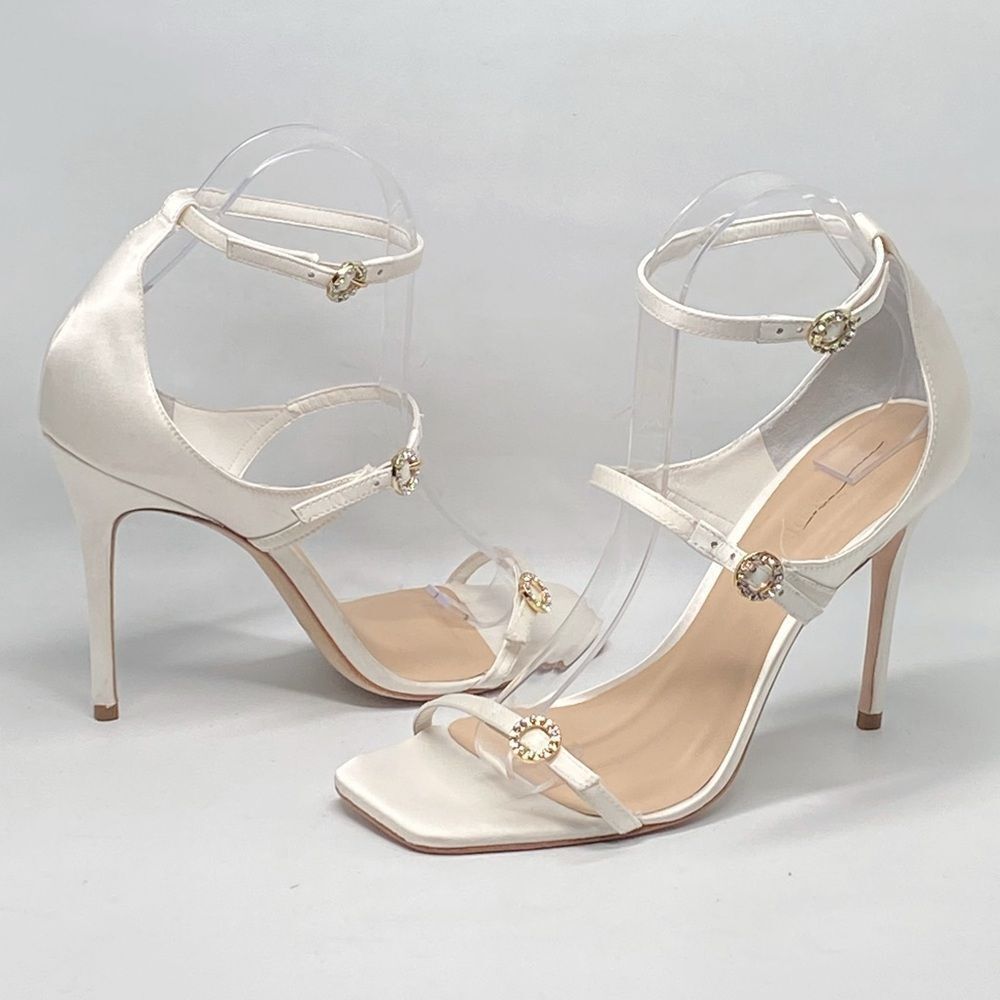 Cinq à SeptCeleste 100MM Satin High-Heel Sandals size 38 - Picture 7 of 16